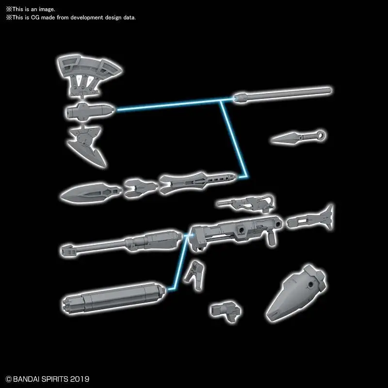 Maquette 30mm op weapon 1 for cielnova 1/144